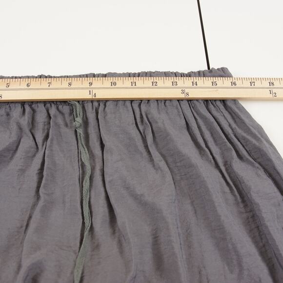 Cut Loose Crop Wide Leg Split Ankle Gray Lightweight Pants Womens Sz L - Picture 5 of 14